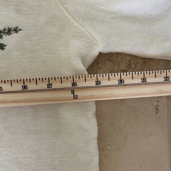 Vintage Balmoral Scotland Wool Sweater Size36 Pure New Wool Embroidered Pullover - Picture 7 of 11